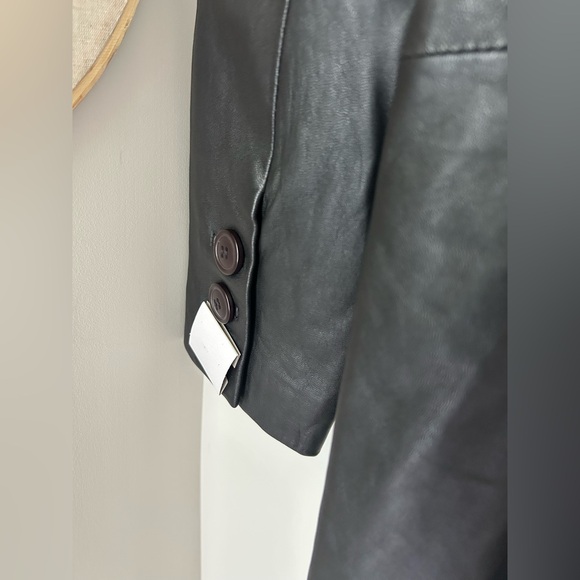 Veda Reformation Lamb Leather Trench Coat - Picture 8 of 9